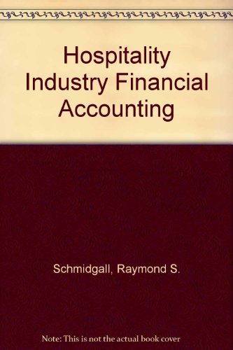 Hospitality Industry Financial Accounting (9780866122184) by Schmidgall, Raymond S.