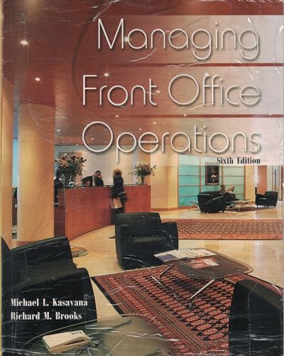 Beispielbild fr Managing Front Office Operations zum Verkauf von Better World Books