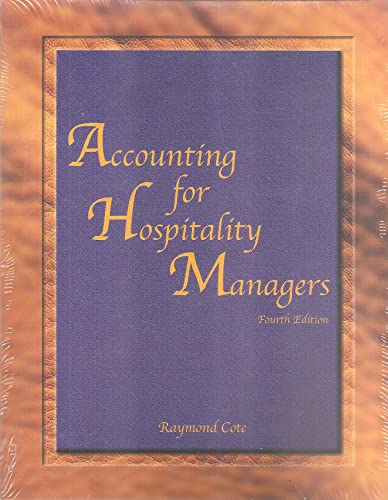 9780866122283: Accounting for Hospitality Managers
