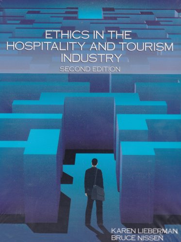 Imagen de archivo de Ethics in the Hospitality And Tourism Industry a la venta por Better World Books: West