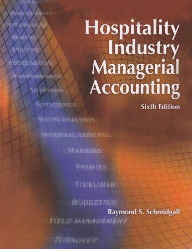 Imagen de archivo de Hospitality Industry Managerial Accounting a la venta por Better World Books