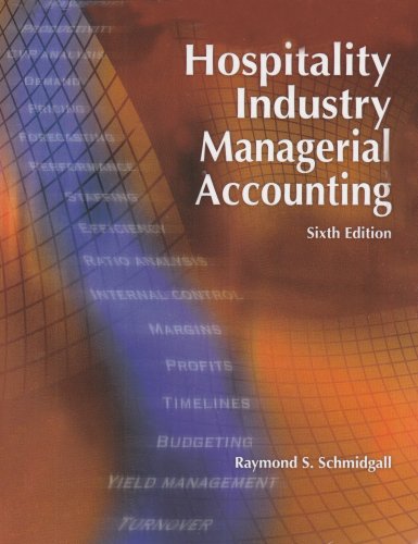 Stock image for Hospitality Industry Managerial Accounting for sale by ThriftBooks-Atlanta