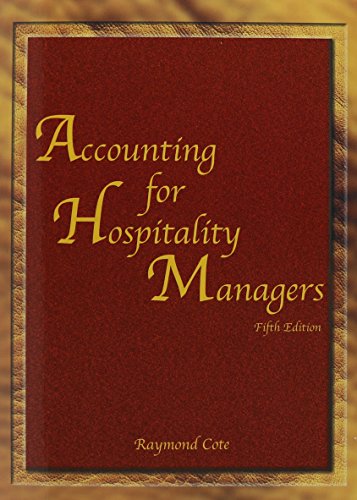 Stock image for Accounting for Hospitality Managers for sale by Better World Books