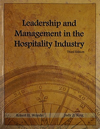 Imagen de archivo de Leadership and Management in the Hospitality Industry a la venta por Hafa Adai Books