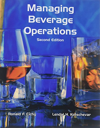 Beispielbild fr Managing Beverage Operations zum Verkauf von Better World Books