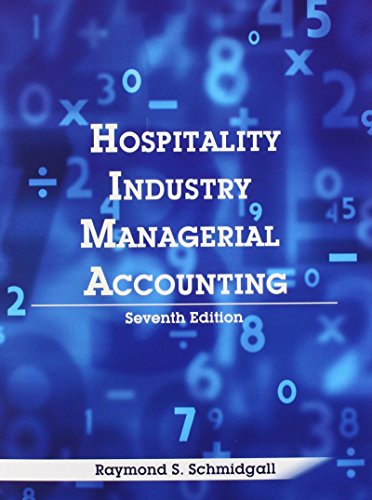 Stock image for Hospitality Industry Managerial Accounting for sale by ThriftBooks-Atlanta