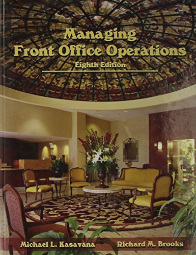 Immagine dell'editore per Managing Front Office Operations venduto da Mispah books