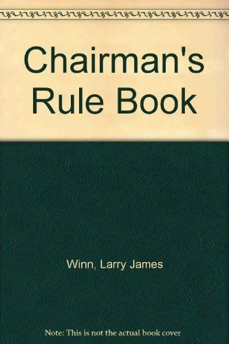 Beispielbild fr Chairman's Rule Book zum Verkauf von Wonder Book