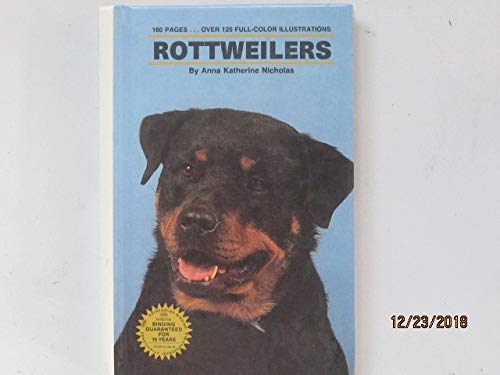 Imagen de archivo de Rottweilers (Complete Introduction Series) a la venta por BookHolders