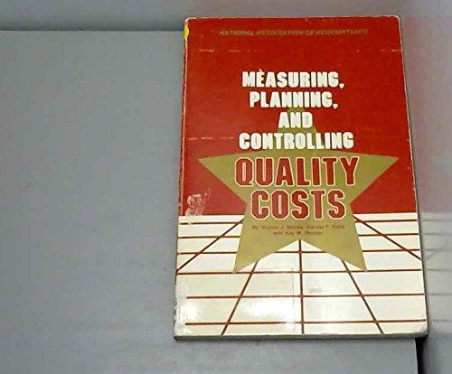 9780866411493: Measuring Planning and Controlling Quality Costs