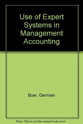 Imagen de archivo de Use of Expert Systems in Management Accounting a la venta por Zubal-Books, Since 1961