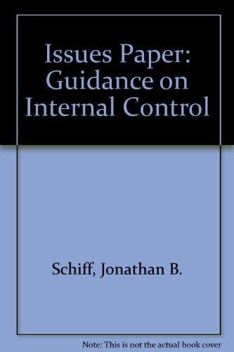 Stock image for Issues Paper : Guidance on Internal Control for sale by Better World Books