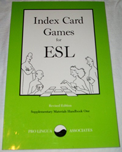 Beispielbild fr Index Card Games for ESL zum Verkauf von Better World Books