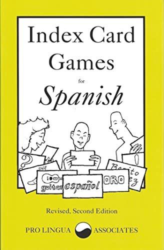 Imagen de archivo de Index Card Games for Spanish a la venta por HPB-Red