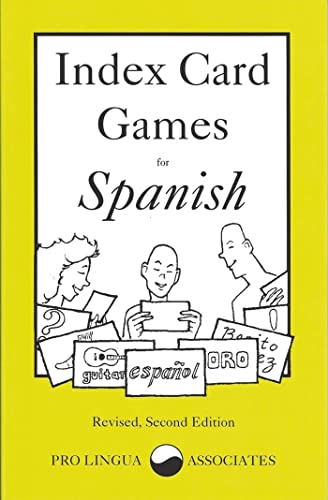 Stock image for Index Card Games for Spanish for sale by HPB-Red