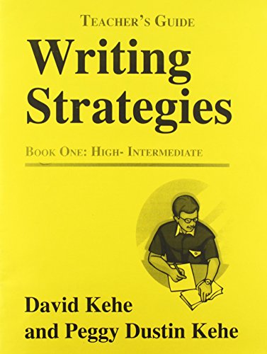 Imagen de archivo de Writing Strategies. A Student-Centered Approach. Book One Teacher's Guide a la venta por LEA BOOK DISTRIBUTORS