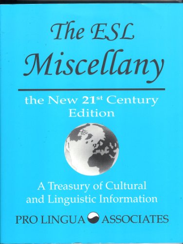 Stock image for The ESL Miscellany: A Treasury of Cultural and Linguistic Information for sale by HPB-Red