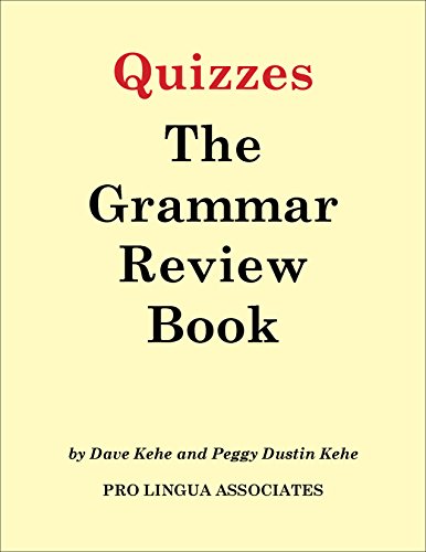 Beispielbild fr Quizzes for The Grammar Review Book zum Verkauf von Revaluation Books