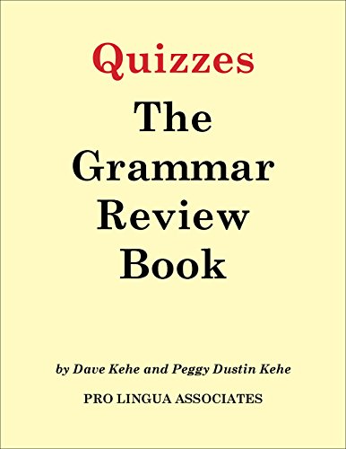 Imagen de archivo de Quizzes for The Grammar Review Book a la venta por Revaluation Books