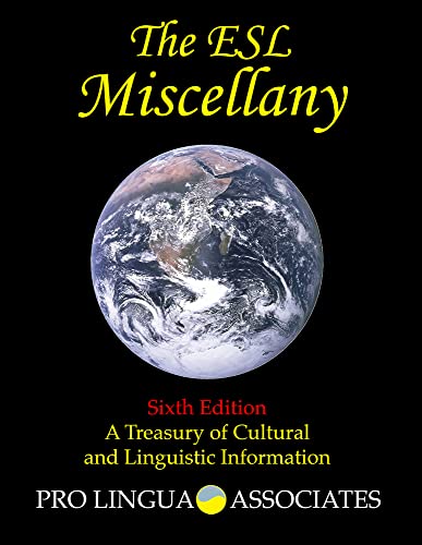 Stock image for The ESL Miscellany: A Treasury of Cultural and Linguistic Information for sale by HPB-Ruby