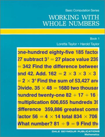 Beispielbild fr Working with Whole Numbers zum Verkauf von Better World Books