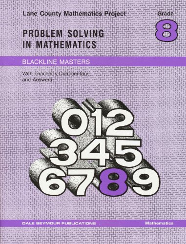 Stock image for Probelm Solving in Mathematics: Grade 8 (Lane County Mathematics Project) for sale by SecondSale