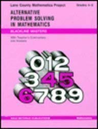 Stock image for Alternative Problem Solving in Mathematics, Grades 4-6 ( Lane County Mathematics Project) for sale by Front Cover Books