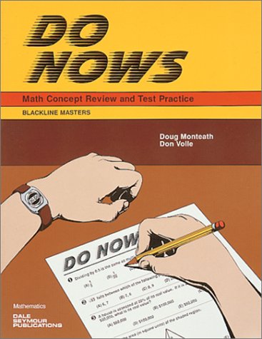 Beispielbild fr Do Nows : Math Concept Review and Test Practice zum Verkauf von The Book Cellar, LLC