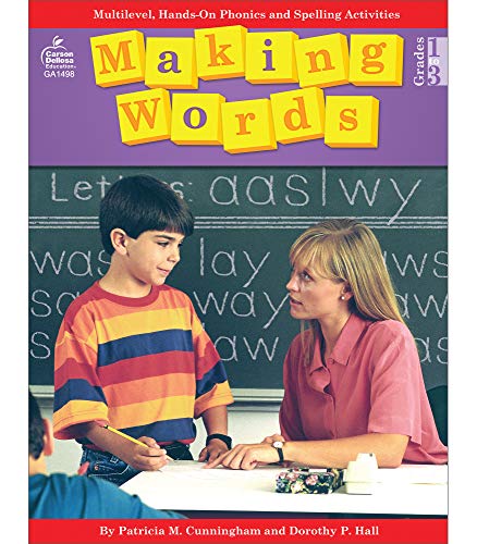 9780866538060: Carson Dellosa Making Words Grade 1-3 Phonics & Spelling Workbook, Compound Words, Rhymes, Blends and Digraphs Spelling & Phonics Activities With Letter Cards, 1st Grade, 2nd Grade, 3rd Grade Workbook