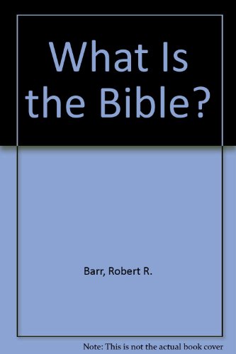 Beispielbild fr What Is the Bible? : A Nazareth Book zum Verkauf von Better World Books