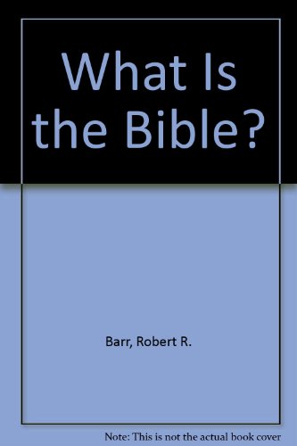 Imagen de archivo de What Is the Bible? : A Nazareth Book a la venta por Better World Books