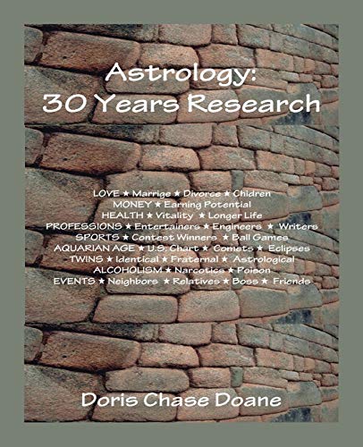 9780866900706: Astrology: 30 Years Research