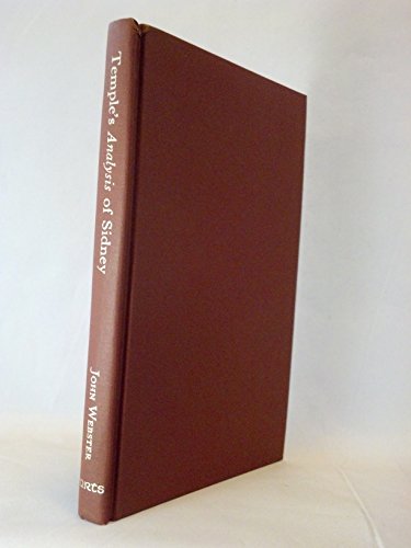 9780866980661: William Temple's Analysis of Sir Philip Sidney's Apology for Poetry: An Edition and Translation (Medieval & Renaissance Texts & Studies (Series), V. 32,) (English and Latin Edition)