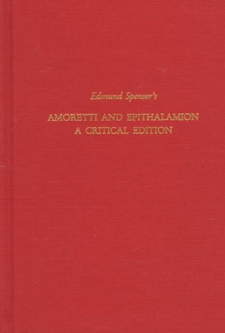 Stock image for Edmund Spenser's 'Amoretti and Epithalamion (Volume 146) for sale by Anybook.com