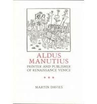 9780866982566: Aldus Manutius: Printer and Publisher of Renaissance Venice