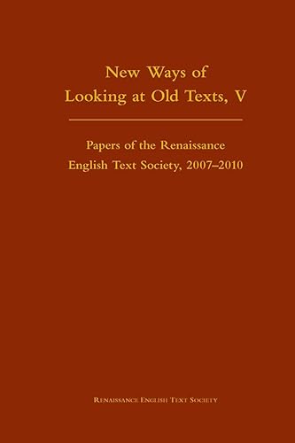 Beispielbild fr New Ways of Looking at Old Texts, V zum Verkauf von Better World Books