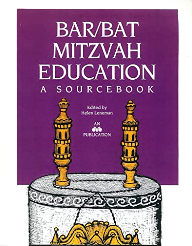 Imagen de archivo de Bar/Bat Mitzvah Education: A Sourcebook a la venta por HPB-Red