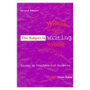 Stock image for The Subject Is Writing for sale by Better World Books: West