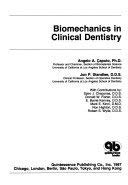 9780867151787: Biomechanics in Clinical Dentistry