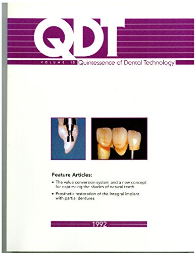 9780867152470: Quintessence of Dental Technology: 015 (QDT)