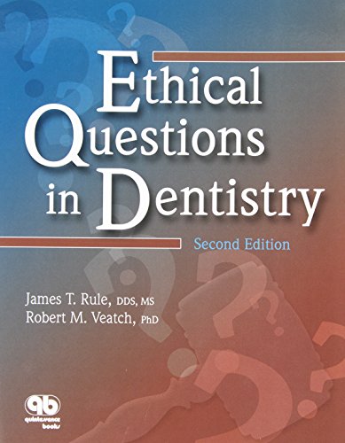 Imagen de archivo de Ethical Questions in Dentistry a la venta por Better World Books