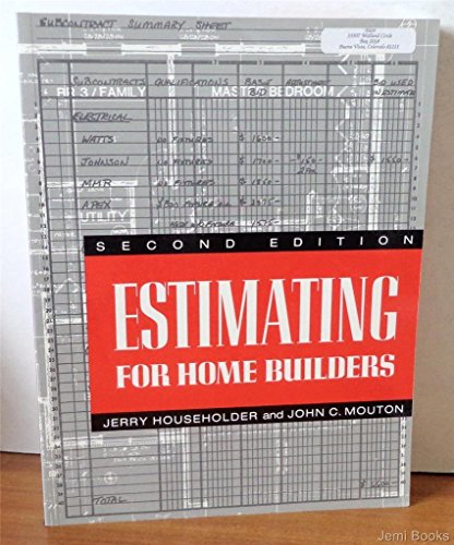 Estimating for Home Builders (9780867183726) by Householder, Jerry