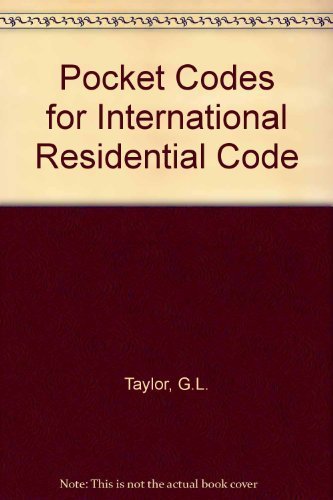 Beispielbild fr Pocket Codes for International Residential Code zum Verkauf von HPB-Red