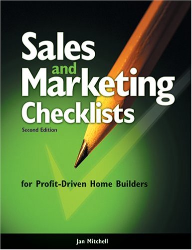 9780867185409: Sales and Marketing Checklists for Profit-Driven Home Builders
