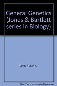 General Genetics (9780867200508) by Snyder, Leon A.; Freifelder, David; Hartl, Daniel L.