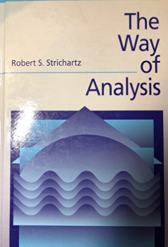 9780867204711: The Way of Analysis (Jones and Bartlett Books in Mathematics)