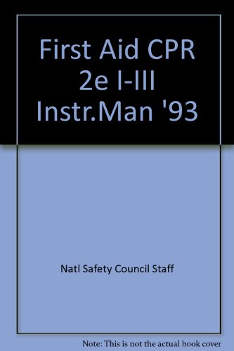 Stock image for First Aid CPR 2e I-III Instr.Man *93 for sale by dsmbooks