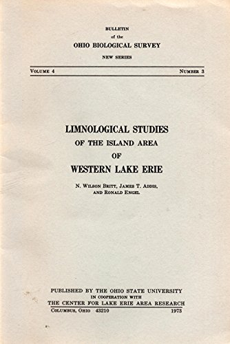 Imagen de archivo de Limnological Studies of the Island Area of Western Lake Erie a la venta por Michener & Rutledge Booksellers, Inc.