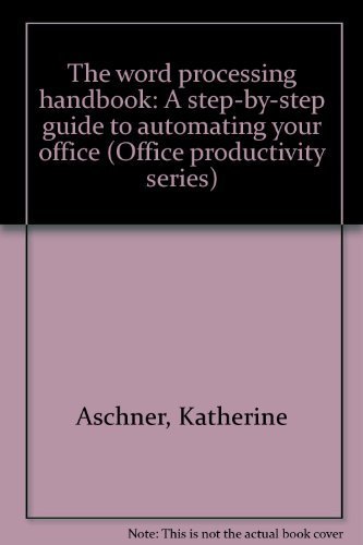 9780867290394: Word Processing Handbook : A Step-By-Step Guide to