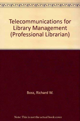 Beispielbild fr Telecommunications for Library Management zum Verkauf von Zubal-Books, Since 1961